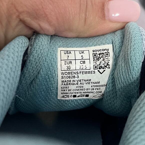 Saucony Cohesion 14 Womens Sneakers Size 7 Blue Athletic Running Training Gym - Picture 9 of 9